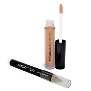 Set Perfect Match, anticearcan lichid 4 g si corector anti-acneic 2 g, Nr 02 Medium-Dark, Magic Studio