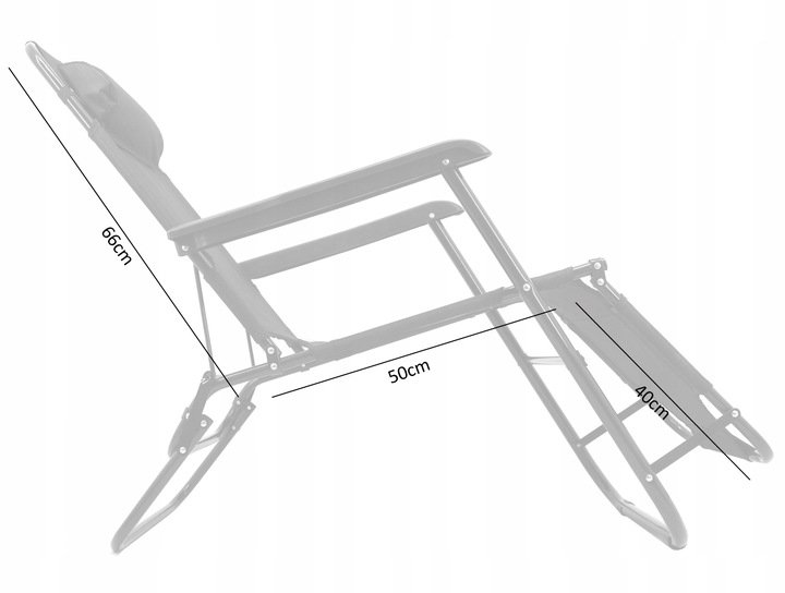 Sezlong pliabil SERSIMO, Relax Zero Gravity, 80x60x153cm, Negru - imagine 9