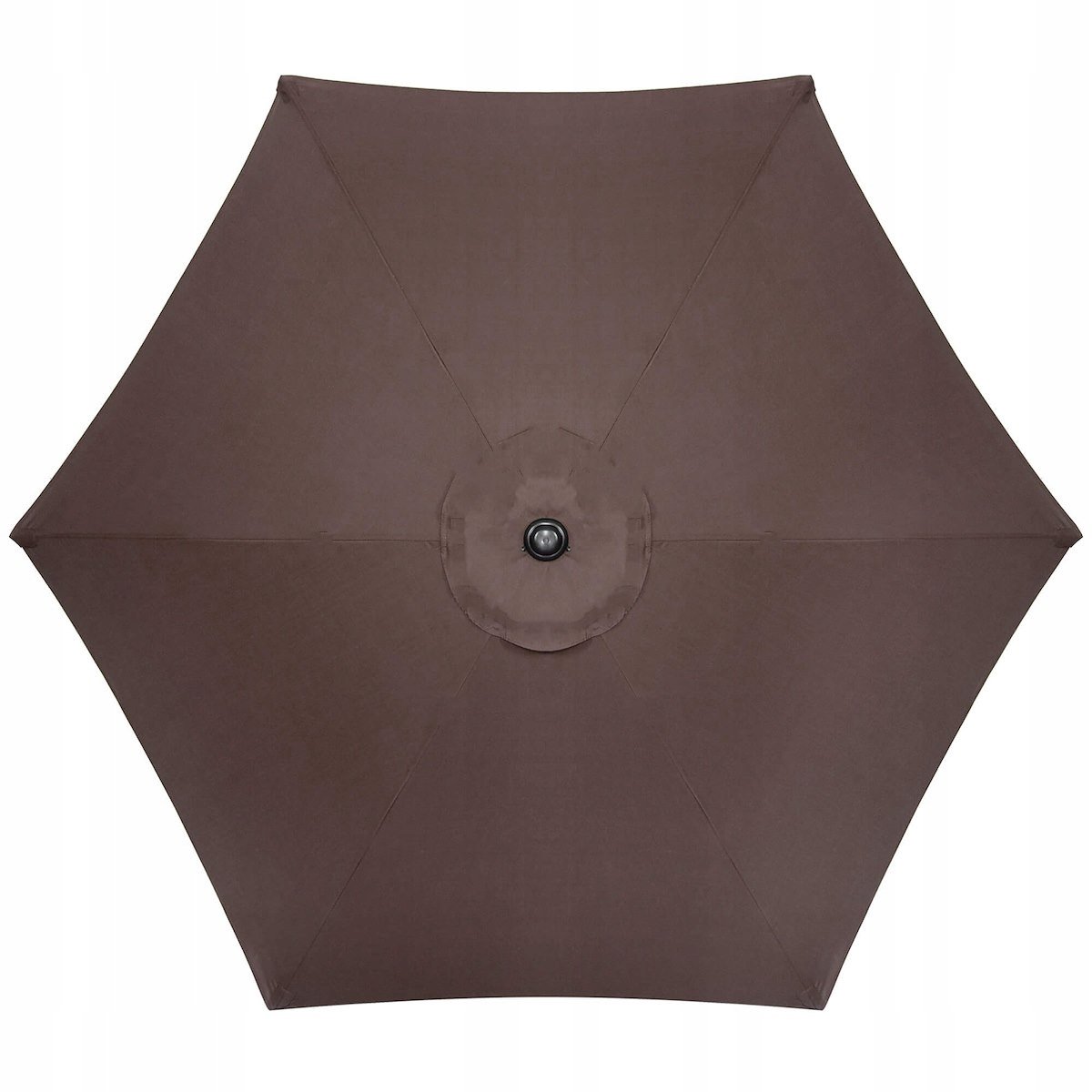 Umbrela terasa gradina, cu manivela si inclinare, GU23, diametru 260cm, maro - imagine 12