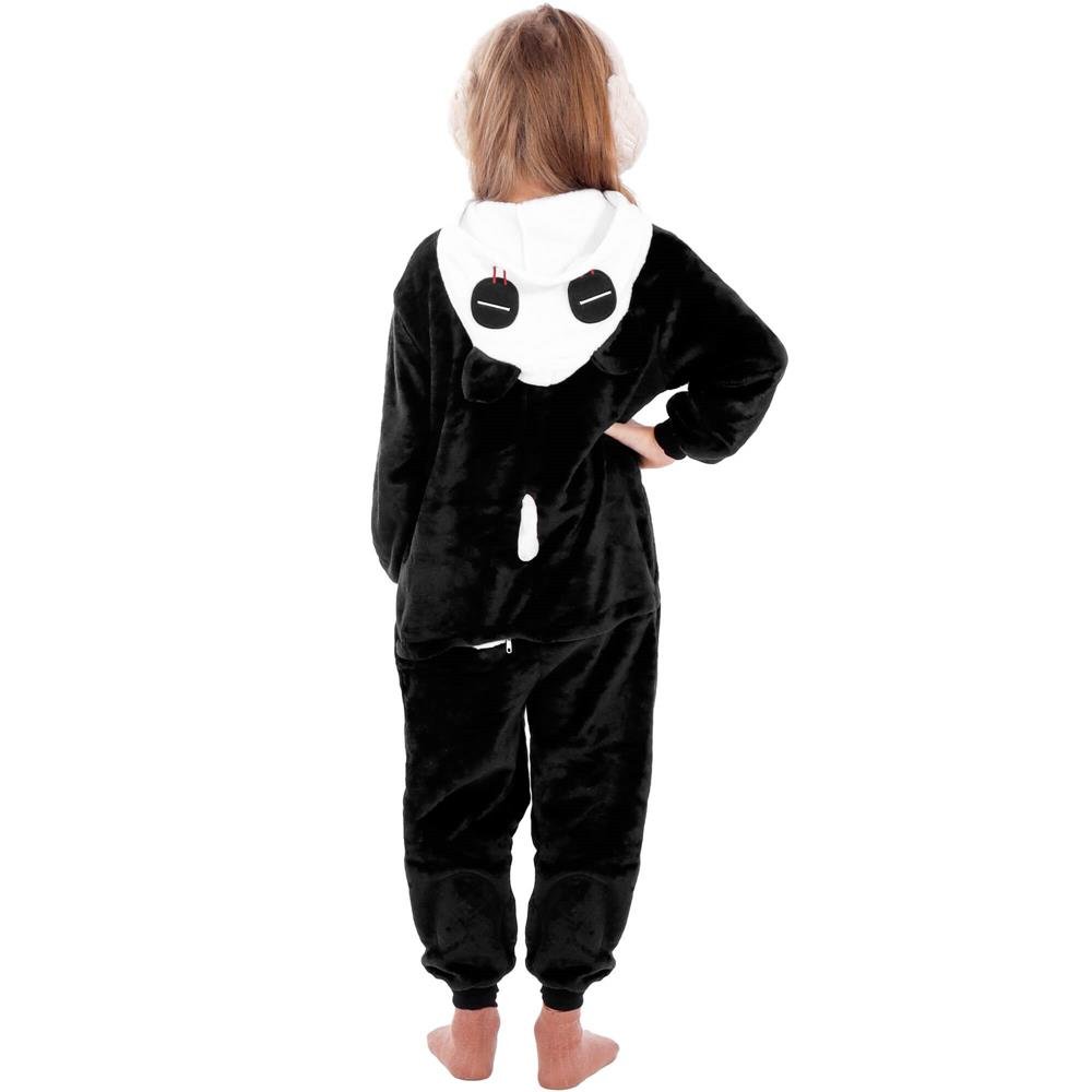 Pijama tip salopeta pentru copii, model panda, marime 125-140cm - imagine 27