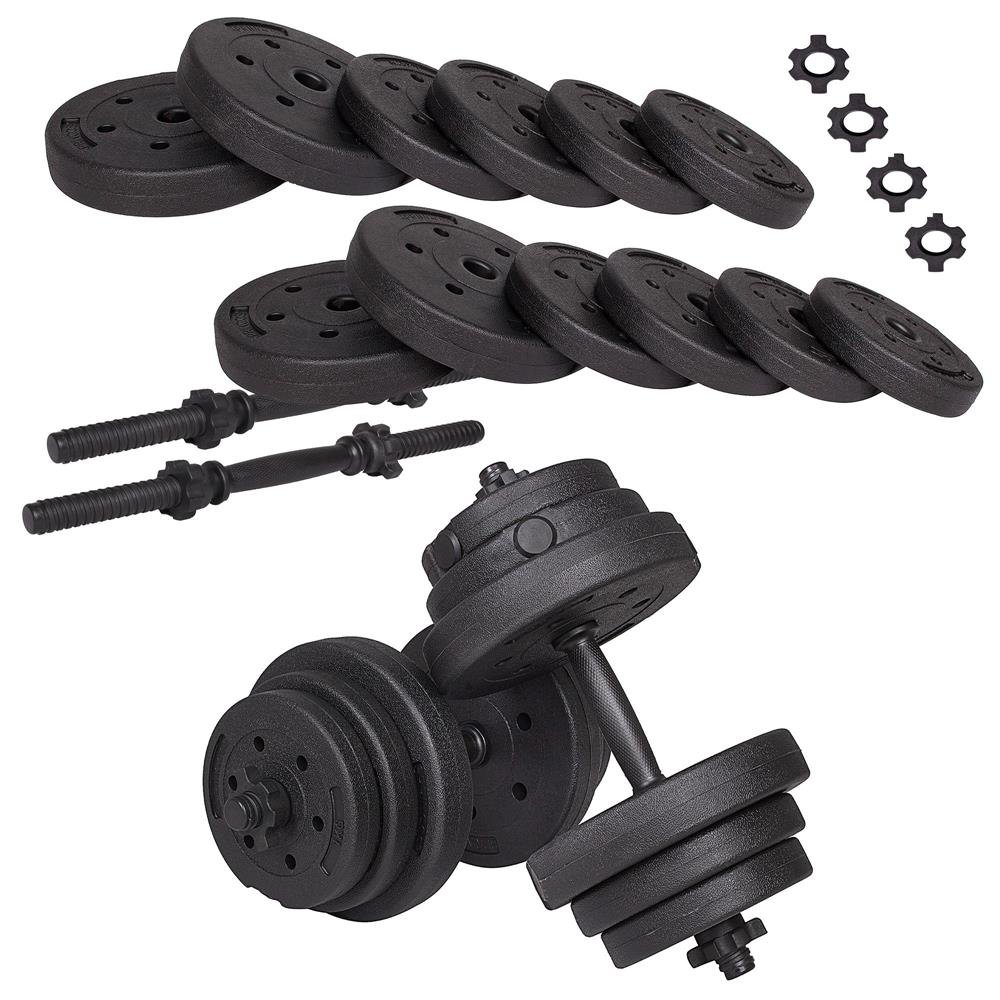 Set gantere reglabile 20kg (2x10kg) din compozit - imagine 8