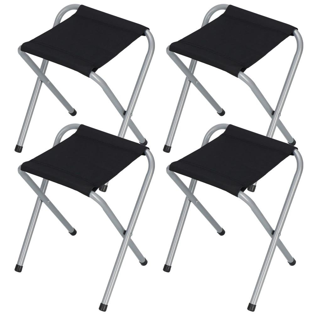 Set masa camping pliabila blat MDF cu 4 scaune, 120x60x60/70cm, Maro Negru - imagine 14