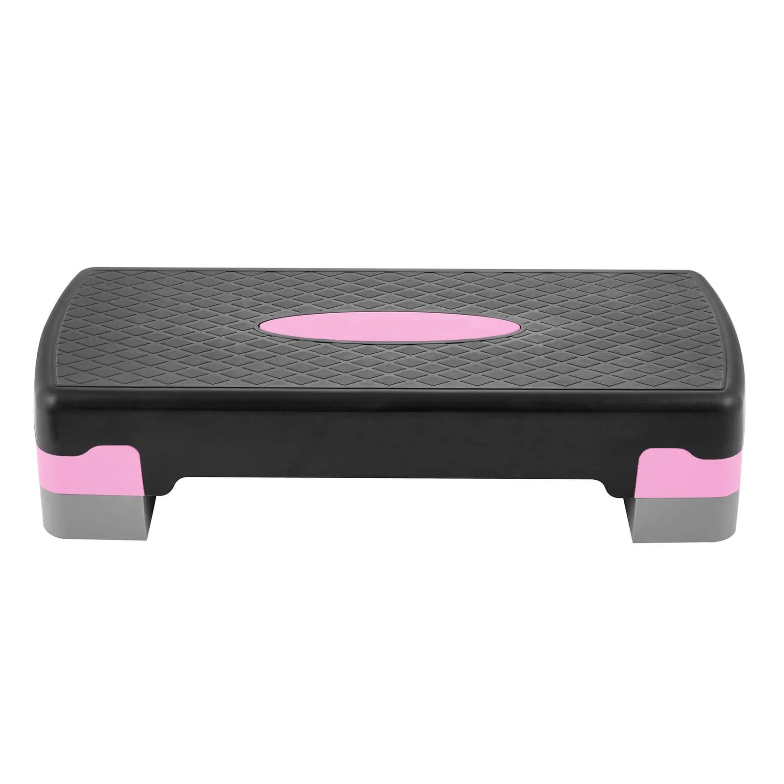 Stepper aerobic, ajustabil in 2 trepte, gri/roz, greutate maxima 250 kg, cu covoras de protectie - imagine 5