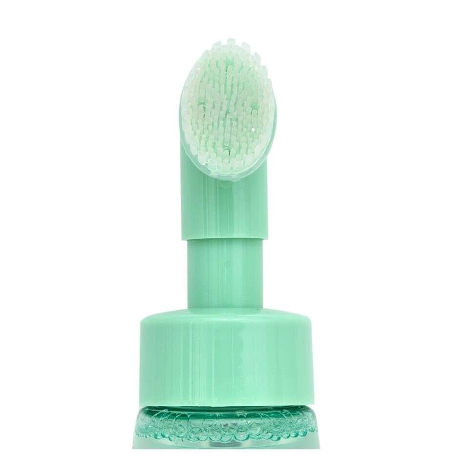 Demachiant spuma cu aloe vera si perie exfoliere IDC Institute 68113, 240 ml - imagine 2
