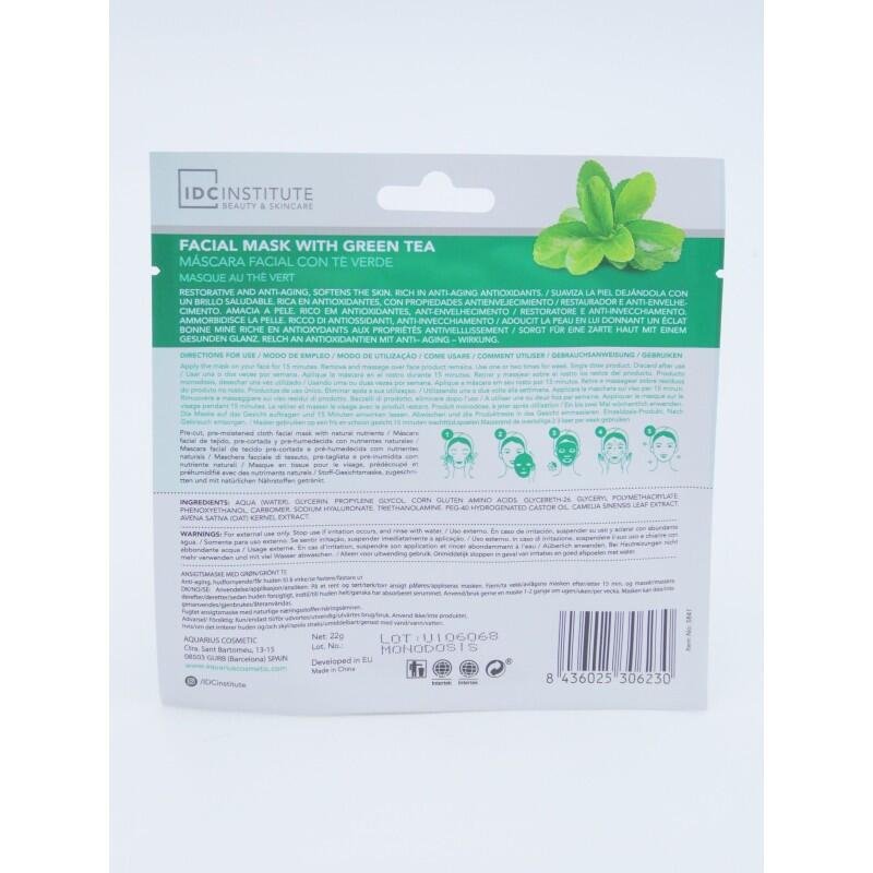 Masca faciala cu extract de ceai verde, IDC Institute 5841, 22 g - imagine 2