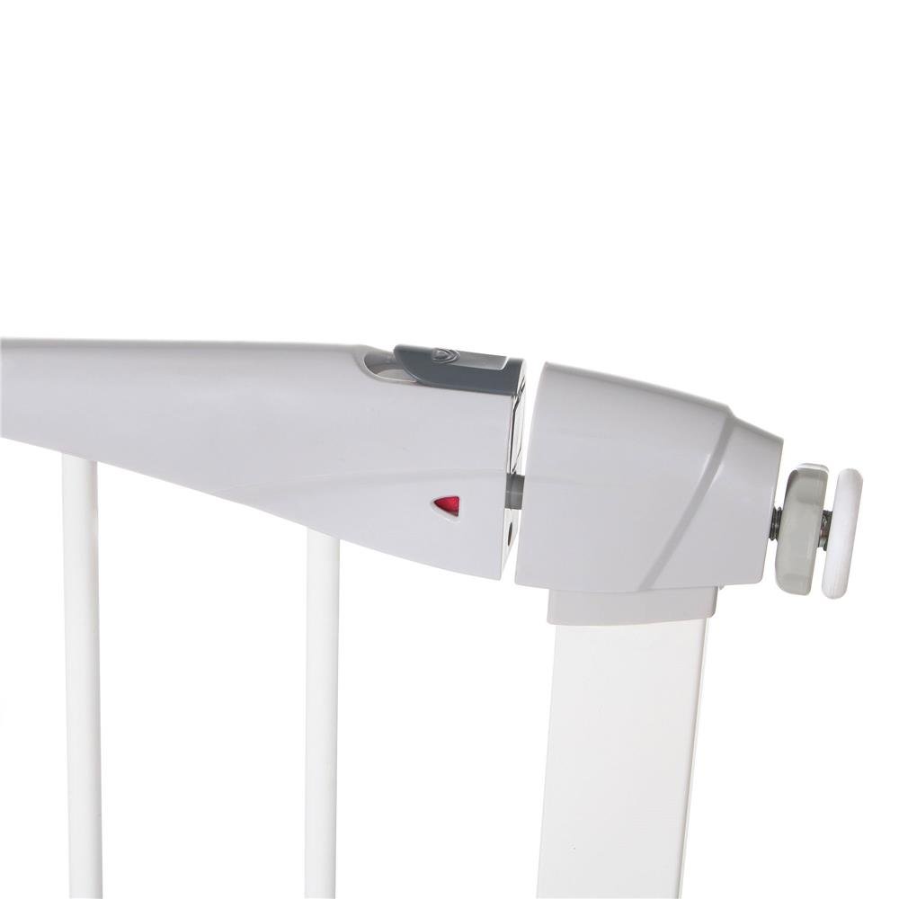 Poarta de siguranta Safety Gate pentru scari, ajustabila 83-92 cm, din otel, alba - imagine 4