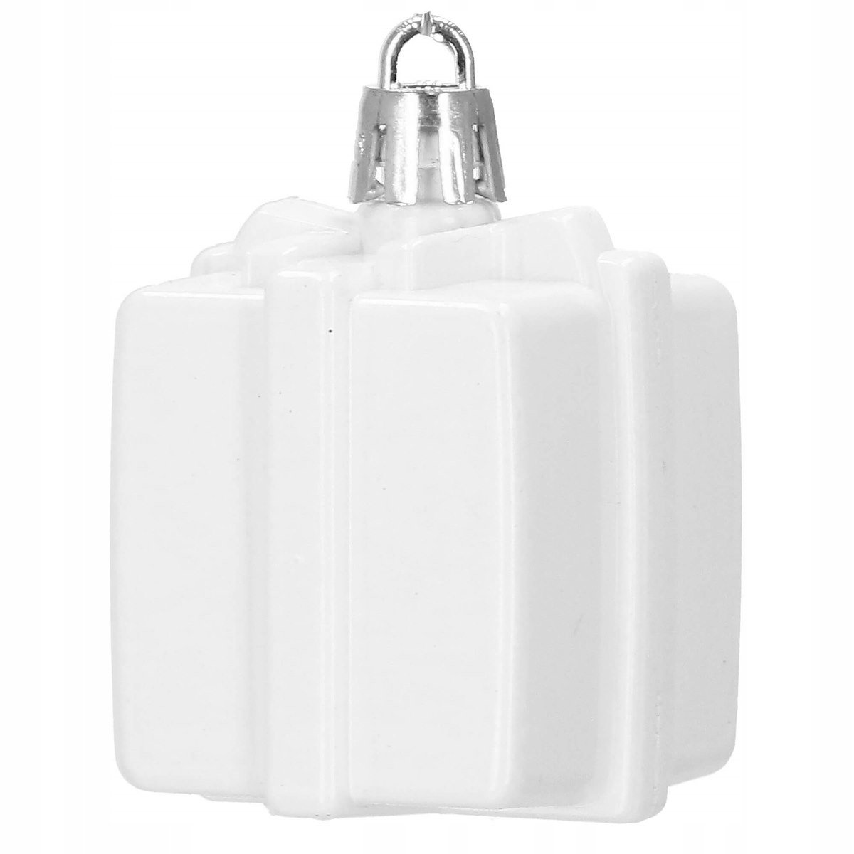 Set globuri si decoratiuni de Craciun, 101 piese, diverse dimensiuni, alb - imagine 6