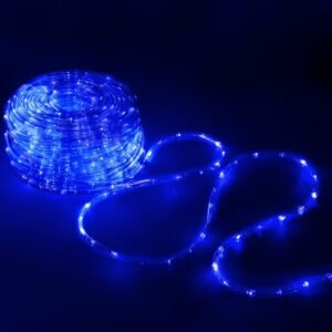 Instalatie tub furtun luminos pentru Craciun, 240 LED-uri, 10m, albastra