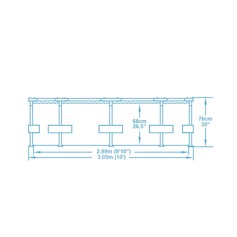 Piscina cadru metalic Bestway, 305x76 cm, 4.700 litri - imagine 8