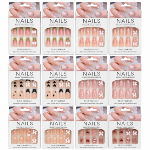 Set mixt unghii false autoadezive press-on, set A (12cutii)