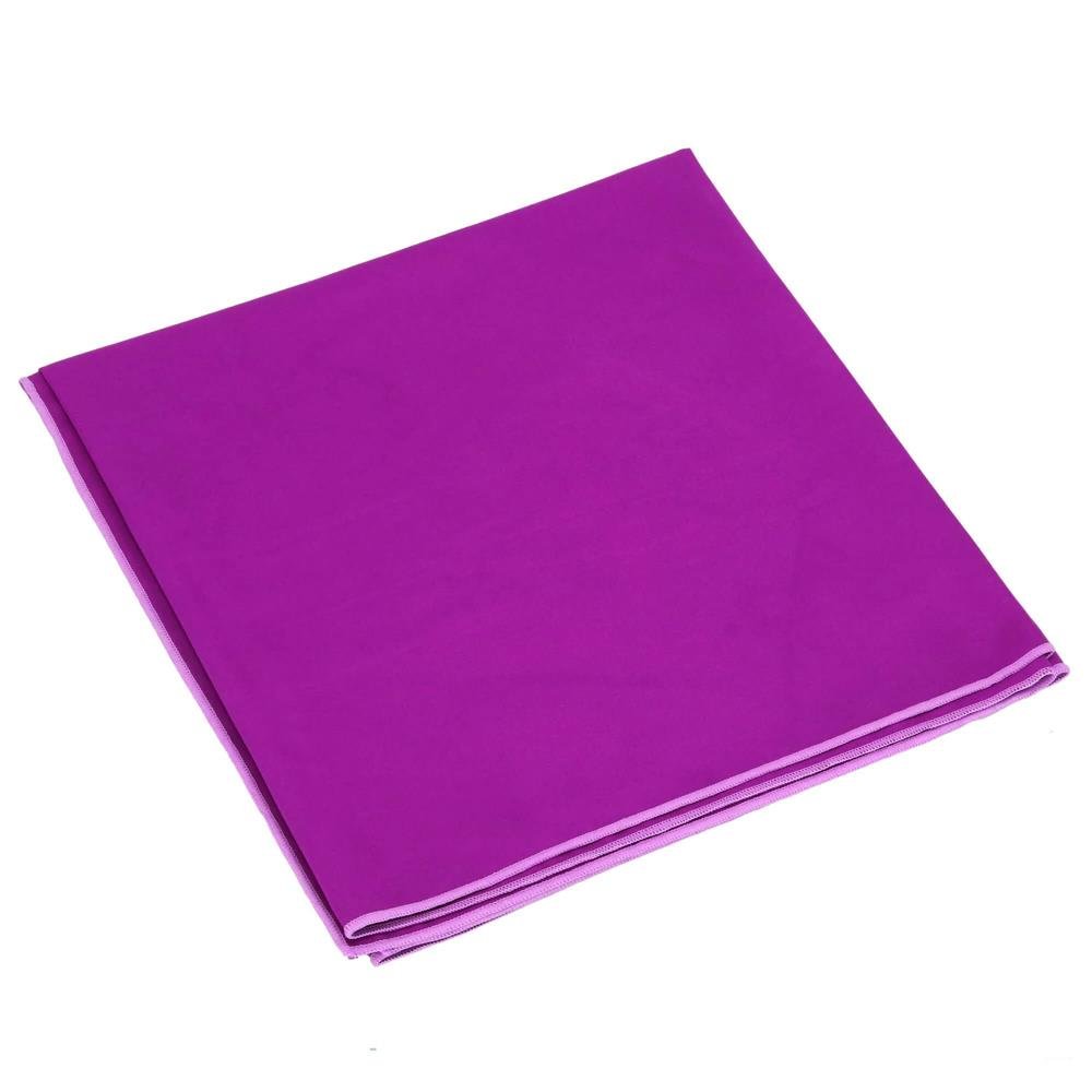 Prosop de plaja cu uscare rapida, husa de transport, 75x150cm, violet - imagine 6