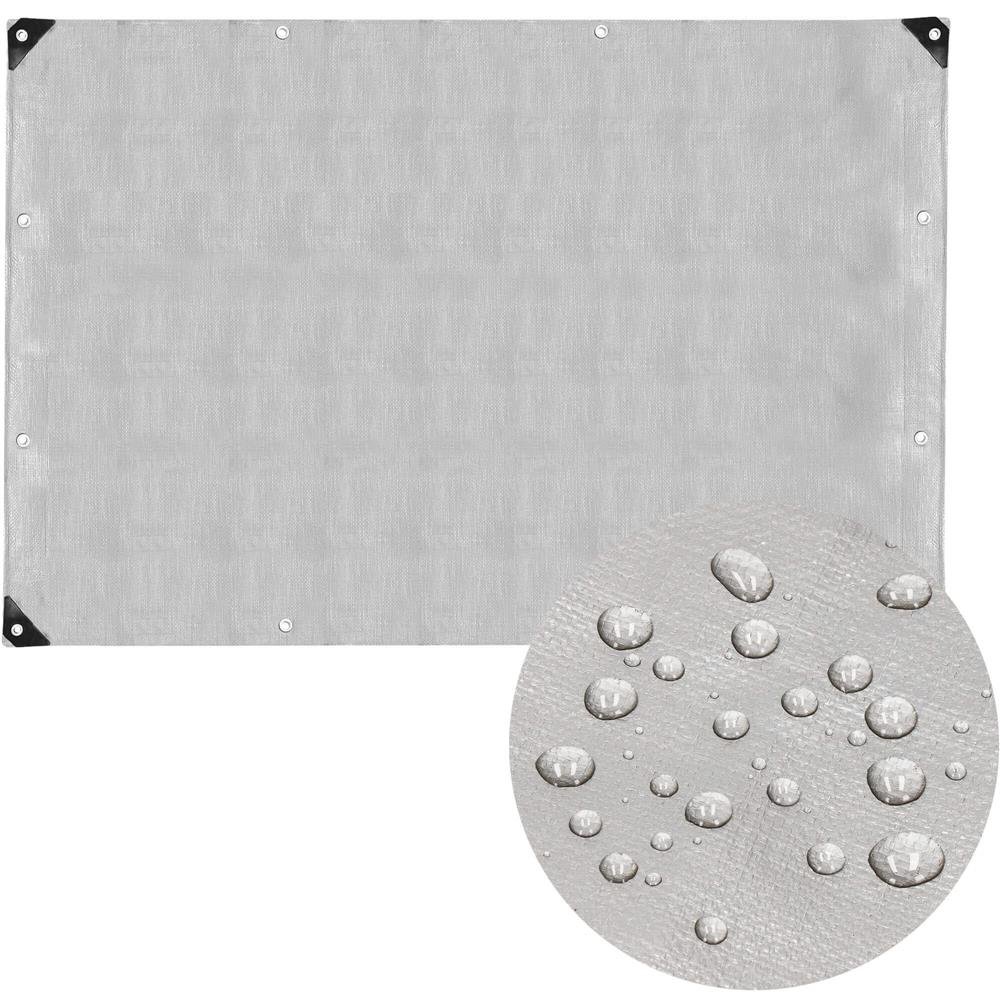 Prelata din polietilena impermeabila laminata, 270g/m2, 3x3m, gri - imagine 19