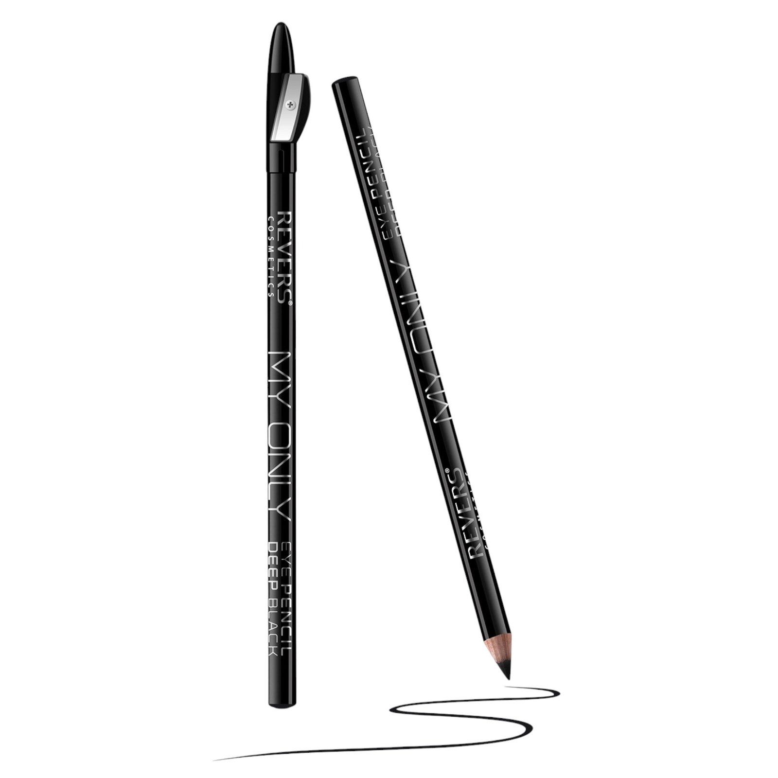 Creion contur, cu ascutitoare, My Only - Revers, Negru - imagine 3