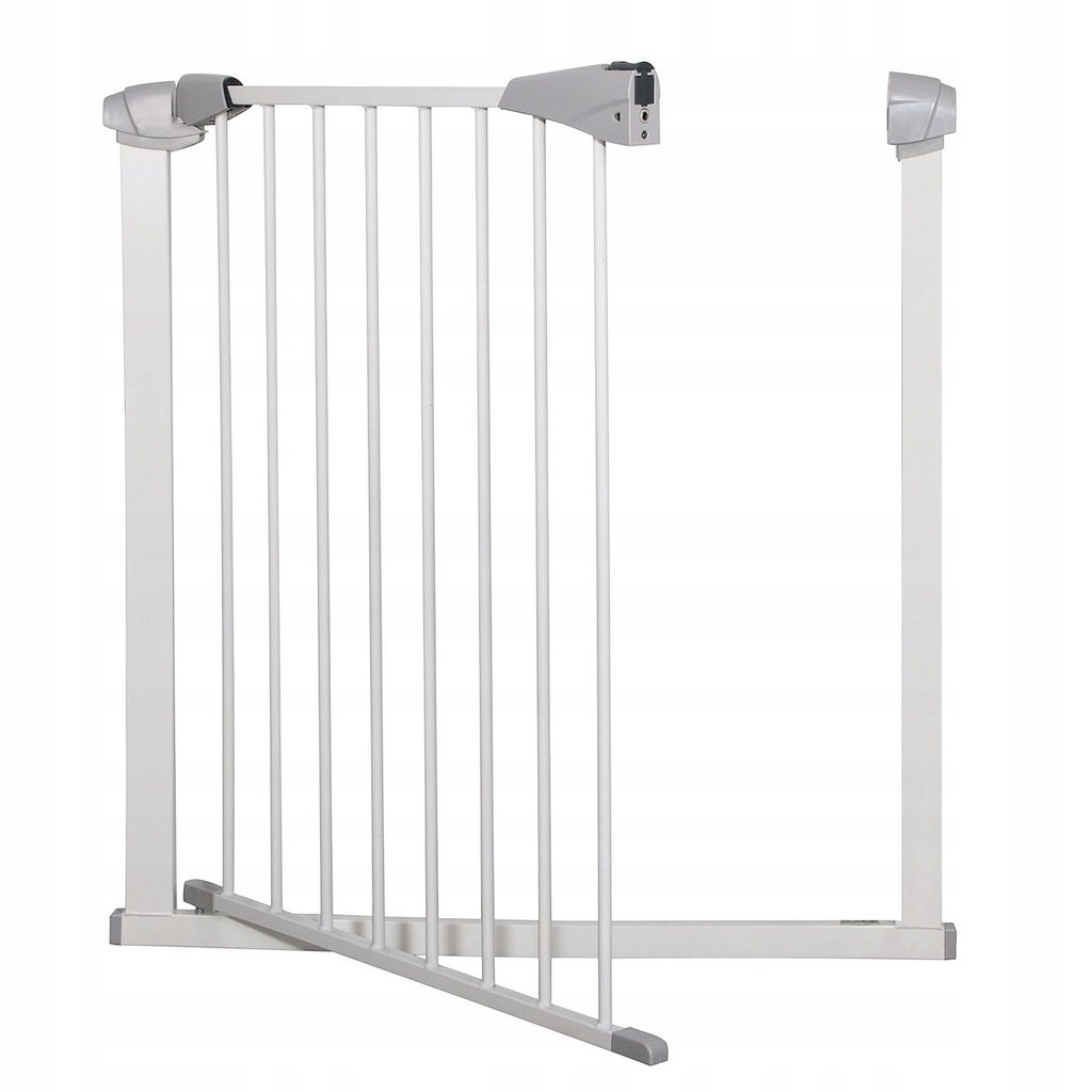 Poarta de siguranta Safety Gate pentru scari, ajustabila 104-113 cm, din otel, alba - imagine 8