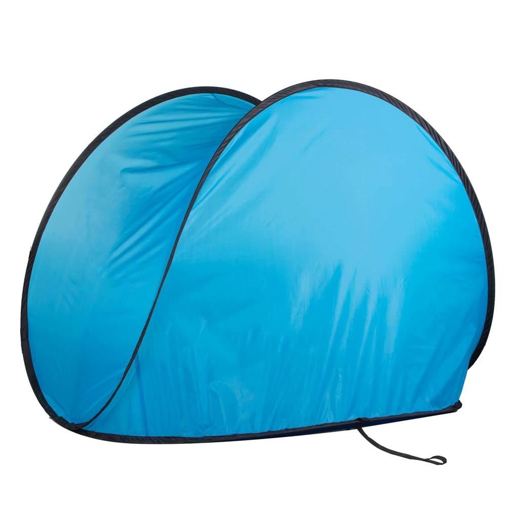 Cort plaja si picnic semi-deschis Sersimo, protectie UV, 150x90x90cm, albastru gri - imagine 6