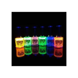 Lac de unghii cu sclipici, stralucitor in lumina UV, Glitter Me Up! UV, A41 Mint Green