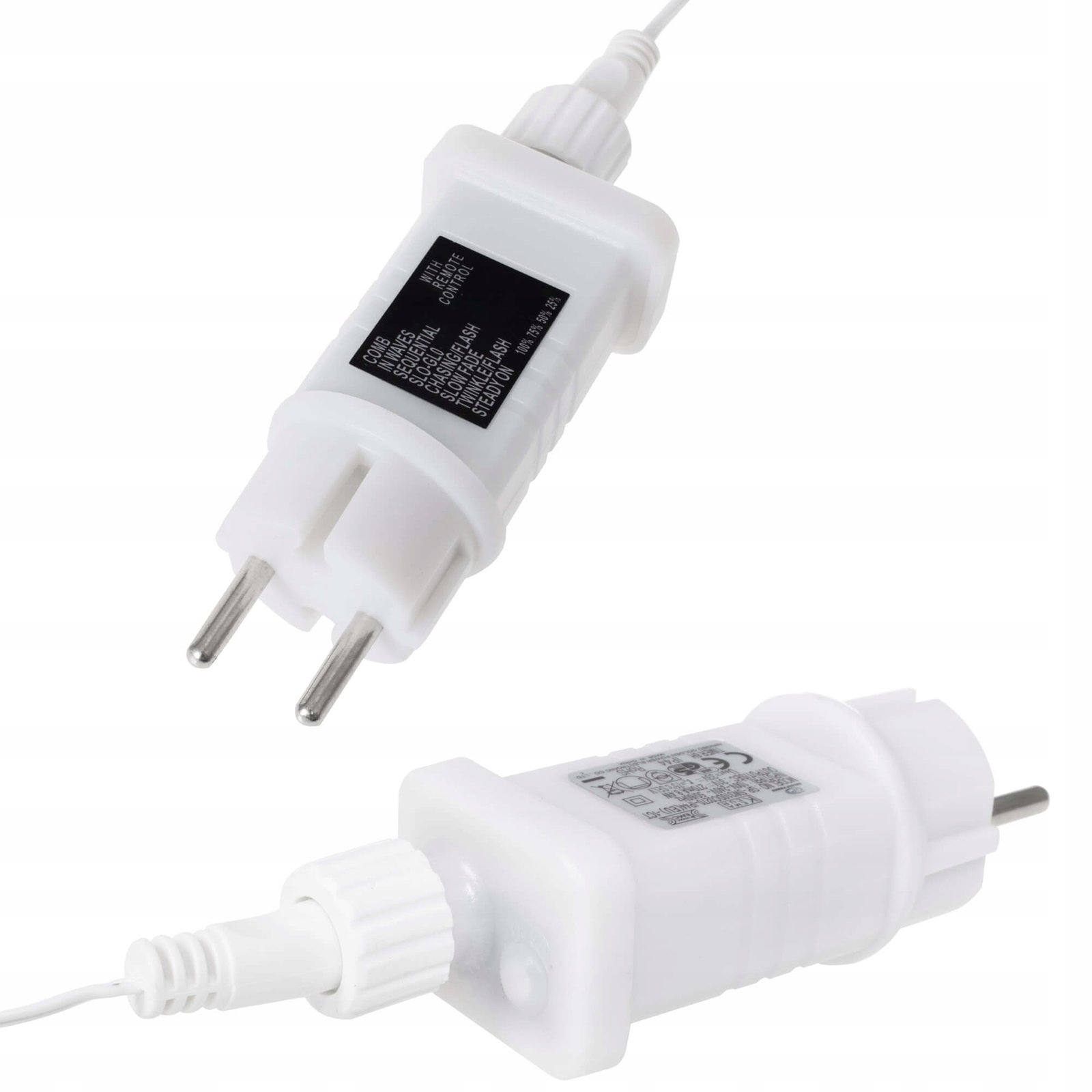 Ghirlanda luminoasa tip perdea 500 LED-uri, 20m, pentru interior/exterior, iluminare galbena - imagine 8