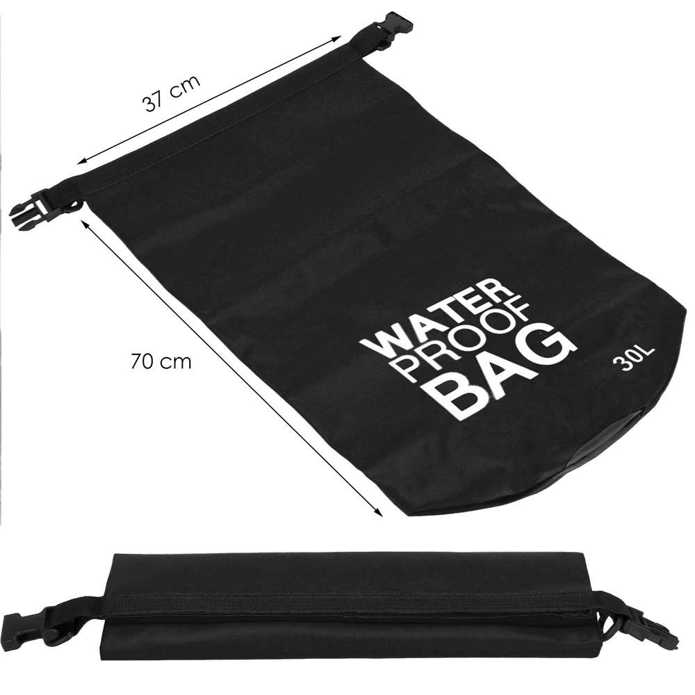 Geanta de plaja sau navigatie, impermeabila, 30 litri, negru - imagine 24
