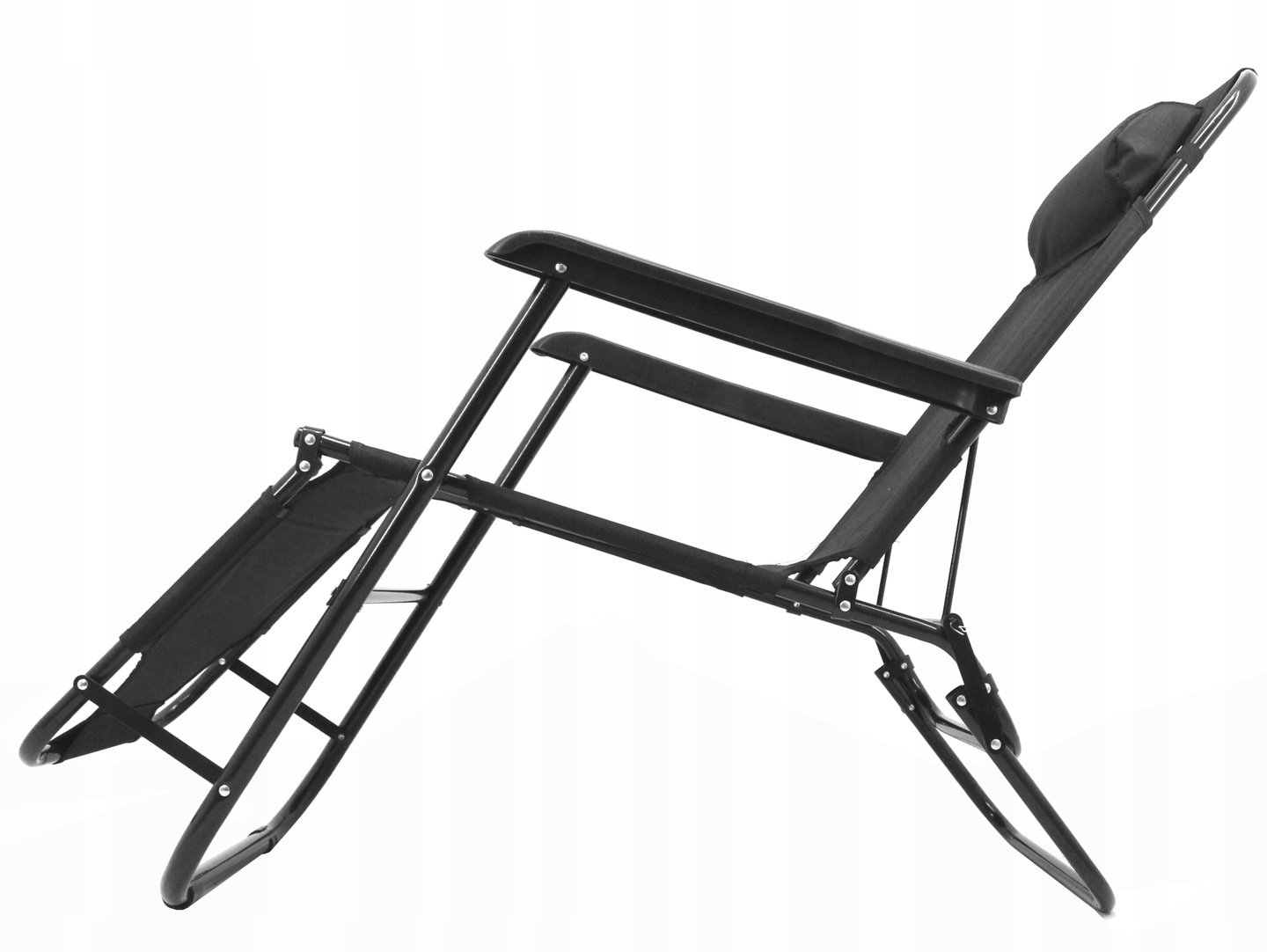 Sezlong pliabil SERSIMO, Relax Zero Gravity, 80x60x153cm, Negru - imagine 4