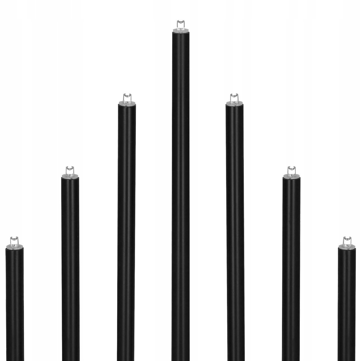 Sfesnic decorativ de Advent cu 9 lumanari LED, negru - imagine 6