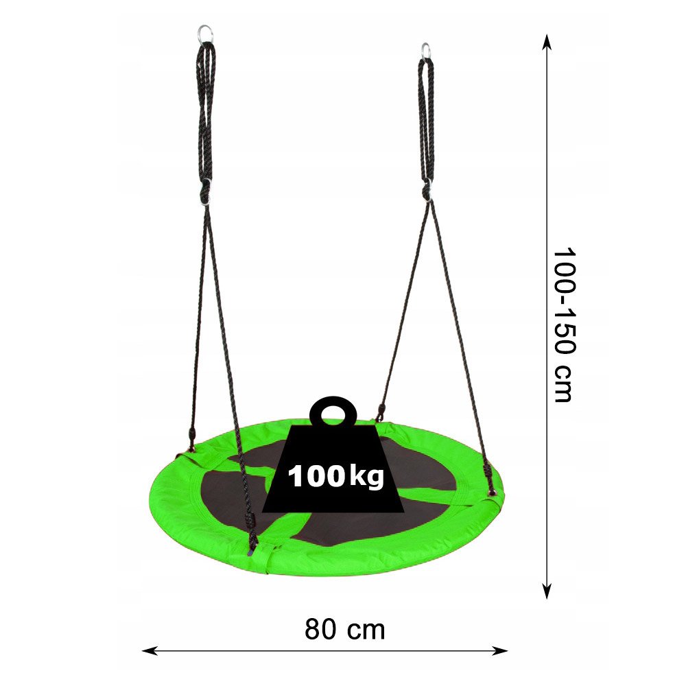 Leagan tip cuib Sersimo GO-L70D4A, 80cm, 100 kg, verde - imagine 3