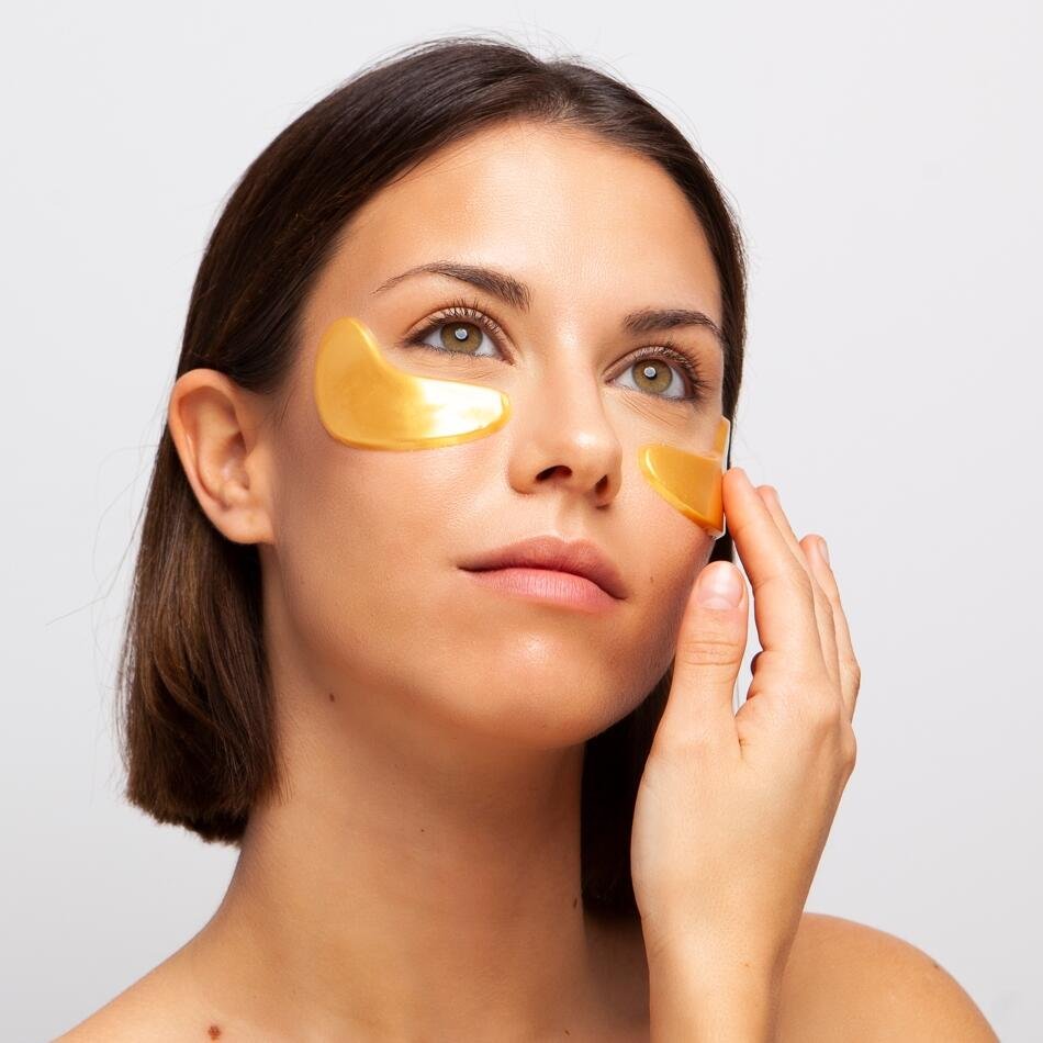 Masca pentru ochi cu efect de stralucire si anti-imbatranire Gold Collagen IDC Institute 3420, 8 g - imagine 4