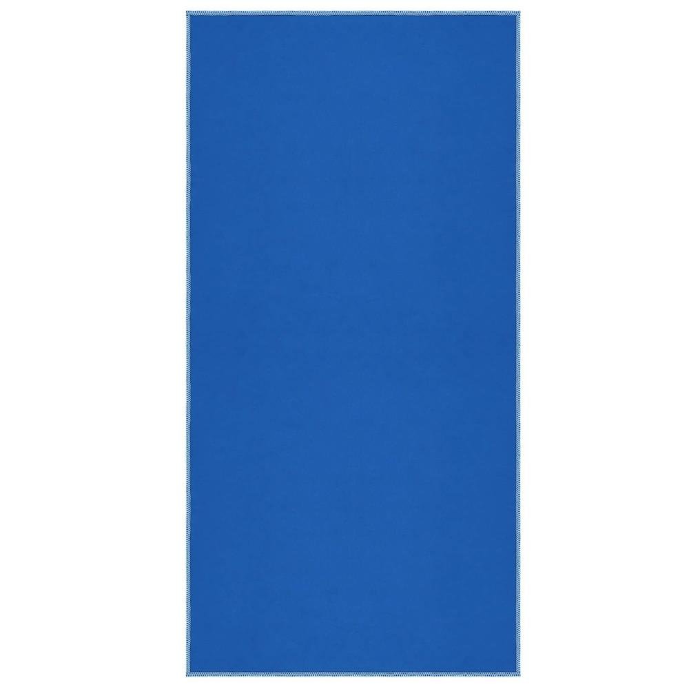Prosop de plaja cu uscare de rapida, husa de transport, 75x150cm, albastru - imagine 2
