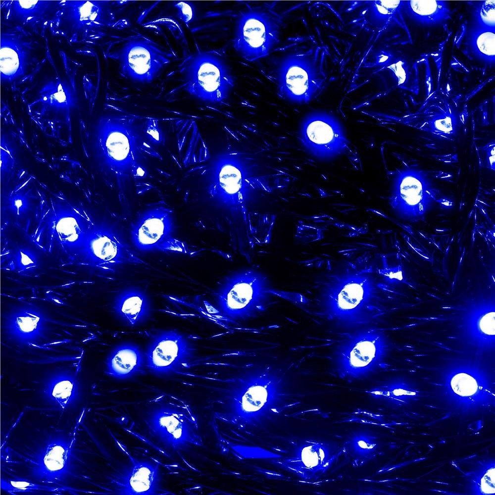 Instalatie lumini pentru bradul de Craciun, 19,5 metri, 300 LED-uri, albastru - imagine 7