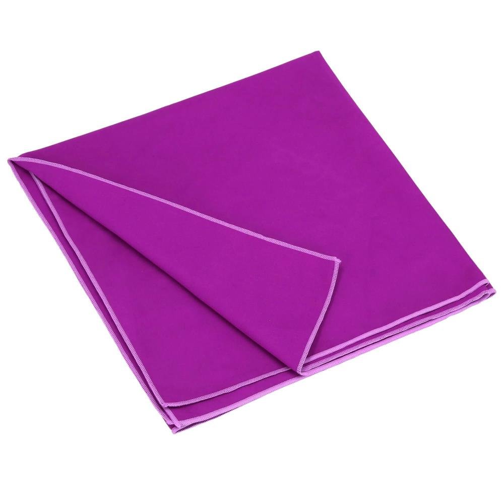 Prosop de plaja cu uscare rapida, husa de transport, 75x150cm, violet - imagine 5
