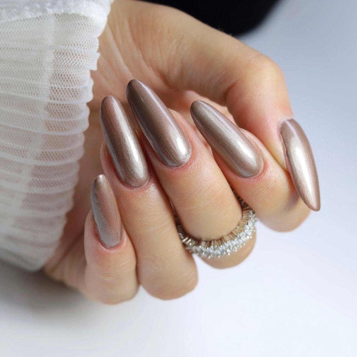 Lac unghii Chrome Effect CH08 Copper Glam Wild & Mild 12ml - imagine 3