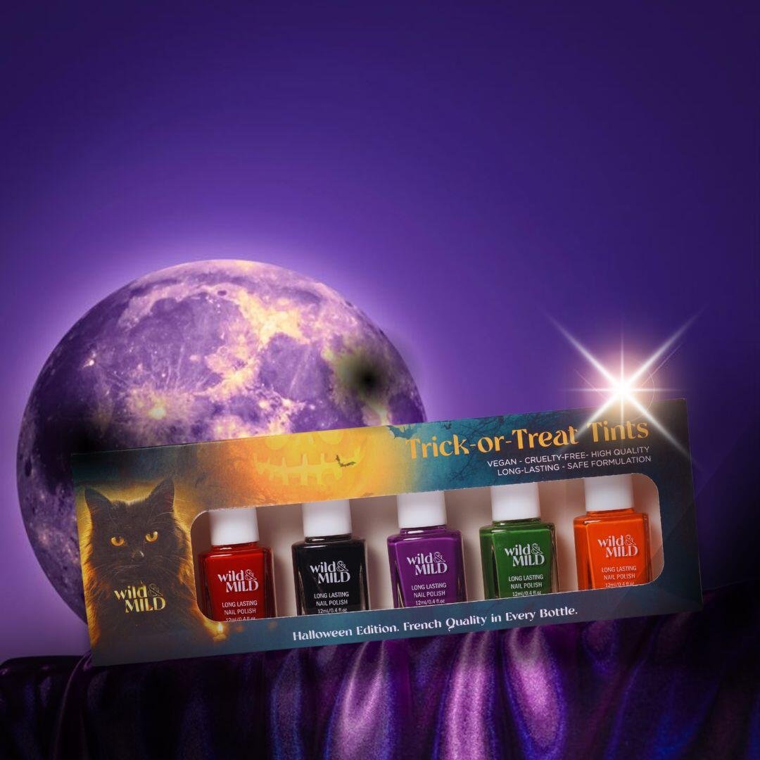 Set lac de unghii Trick or Treat Tints , 5x12ml Limited Edition – Halloween Edition, 63102, Wild&Mild - imagine 3