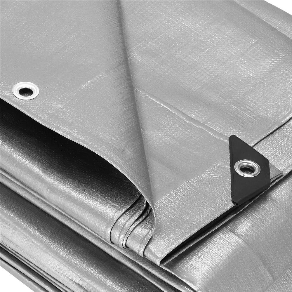 Prelata din polietilena impermeabila laminata, 270g/m2, 3x3m, gri - imagine 8