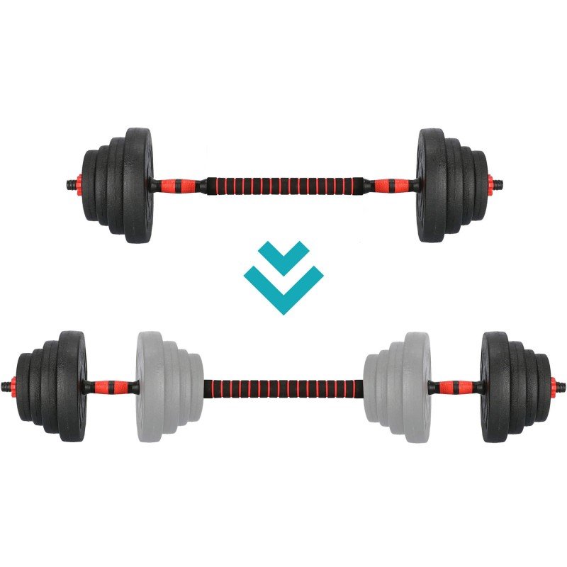 Set gantere si haltera reglabile Sersimo, 40kg - imagine 8