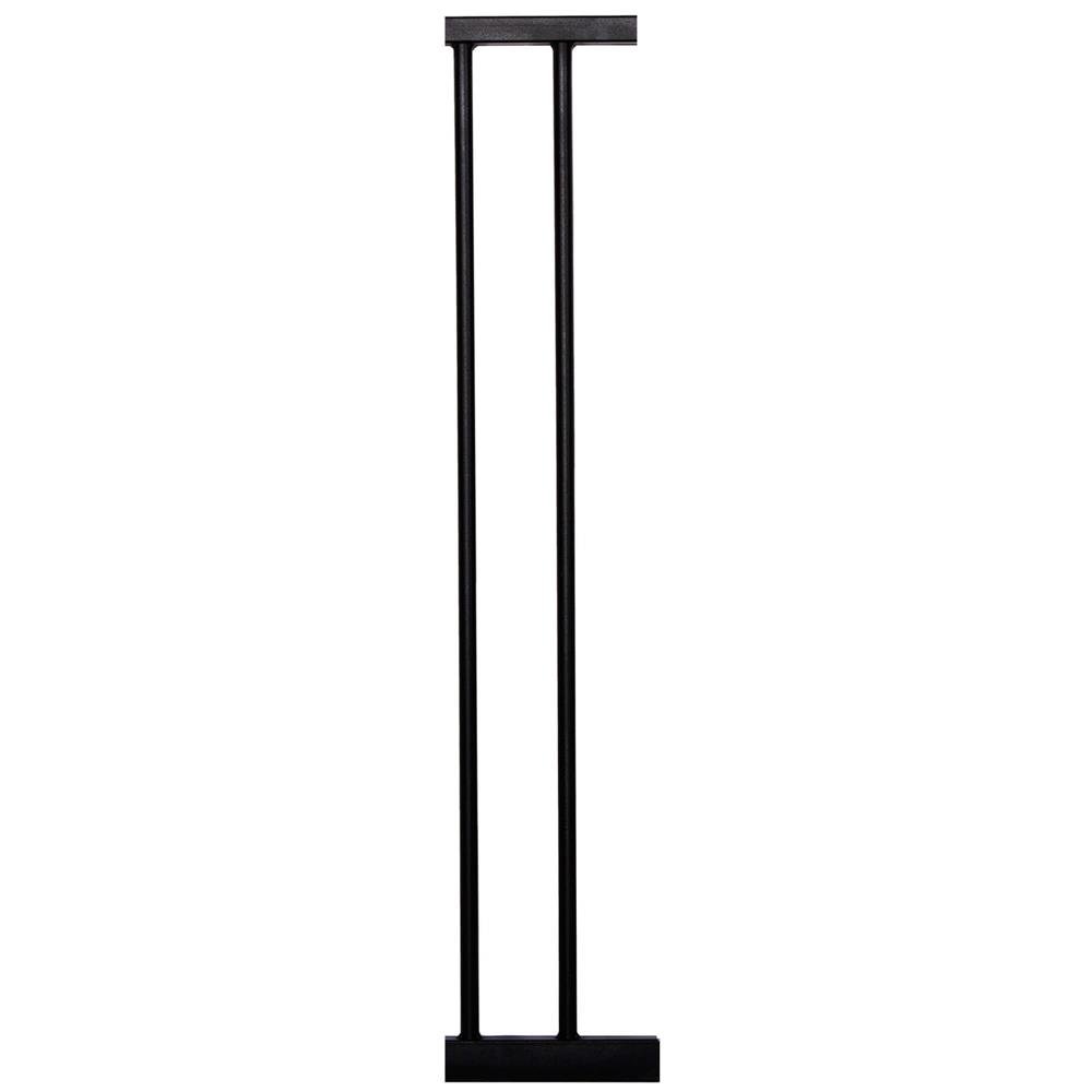 Poarta de siguranta Safety Gate pentru scari, ajustabila 117-124 cm, din otel si lemn, negru maro - imagine 5