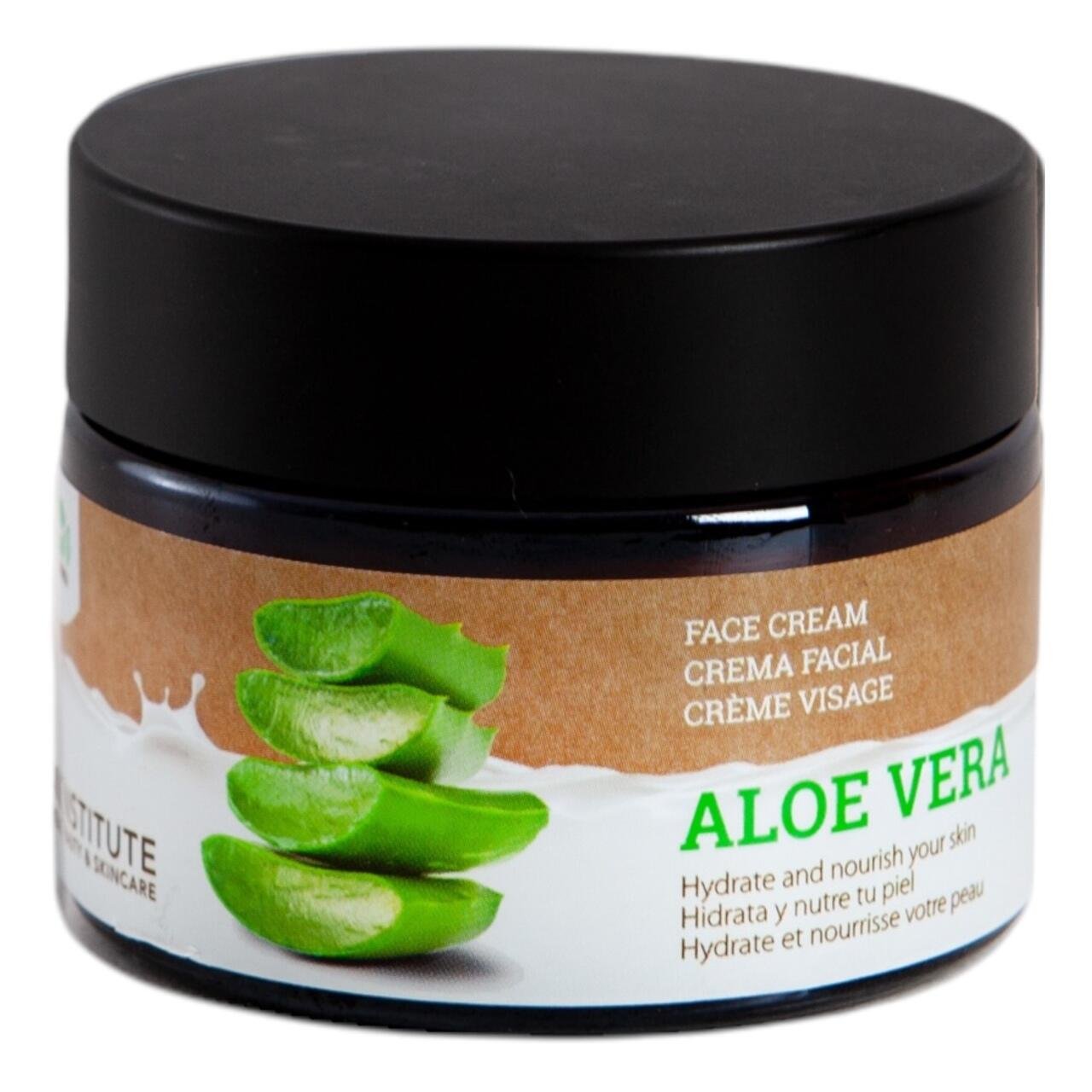 Crema de fata cu aloe vera vegana IDC Institute 42104, 50ml - imagine 2