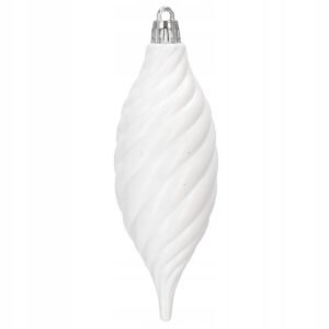 Set globuri si decoratiuni de Craciun, 72 piese, diverse dimensiuni, alb