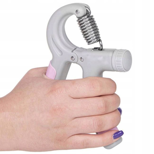 Flexor pentru exercitii antebrat, ajustabil, rezistenta 20-50kg, roz - imagine 2