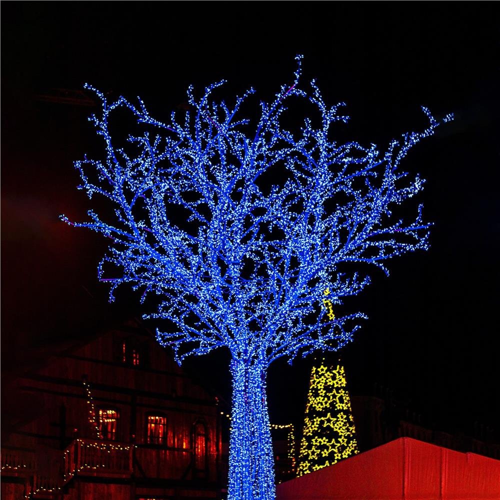 Instalatie lumini pentru bradul de Craciun, 19,5 metri, 300 LED-uri, albastru - imagine 5