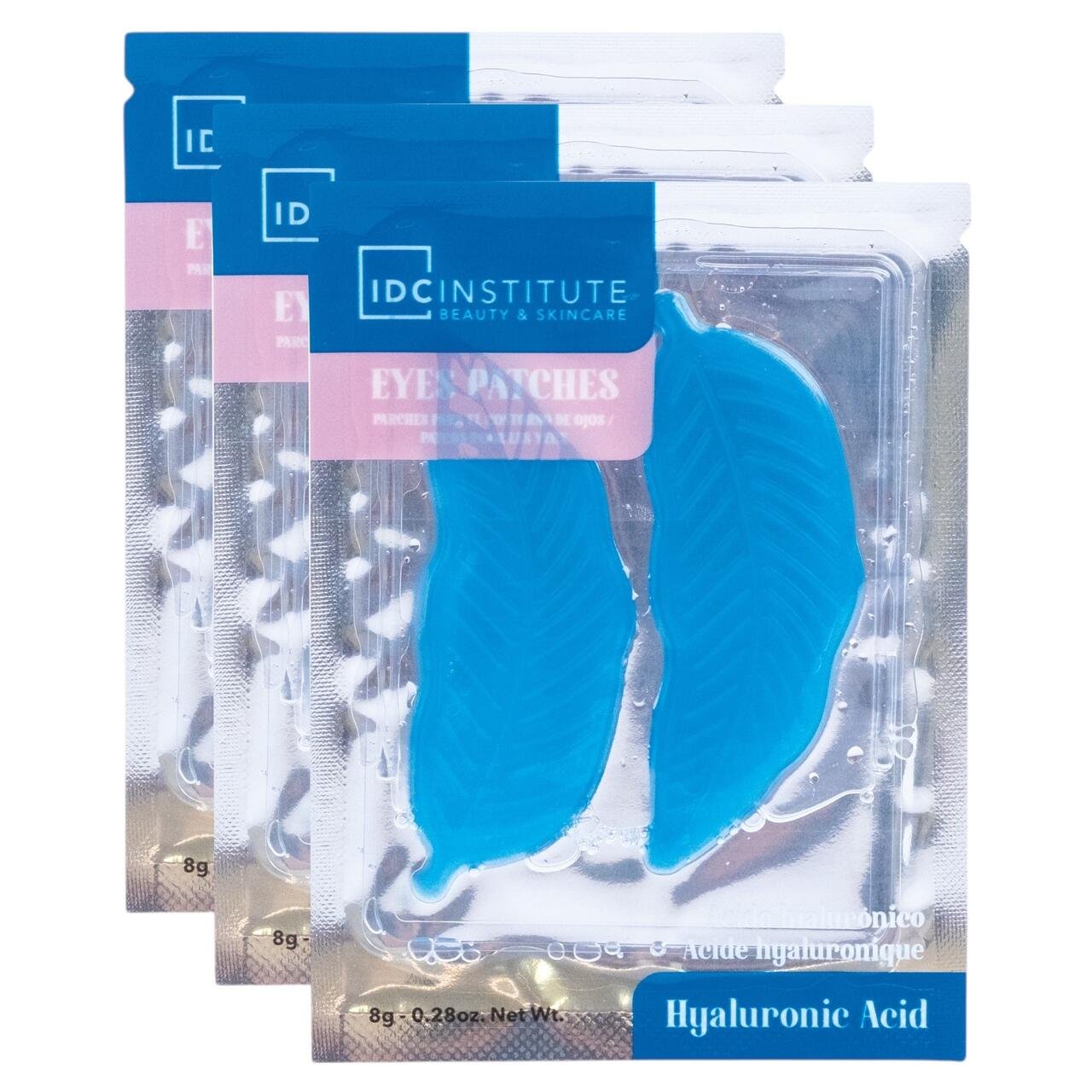 Pad pentru ochi cu acid hyaluronic 3 perechi, IDC Institute, 90302 - imagine 2