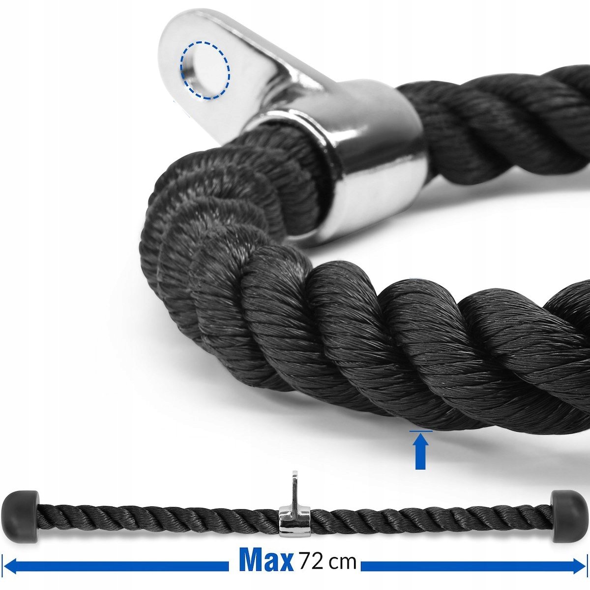 Franghie pentru antrenament la helcometru triceps, Sersimo - imagine 6