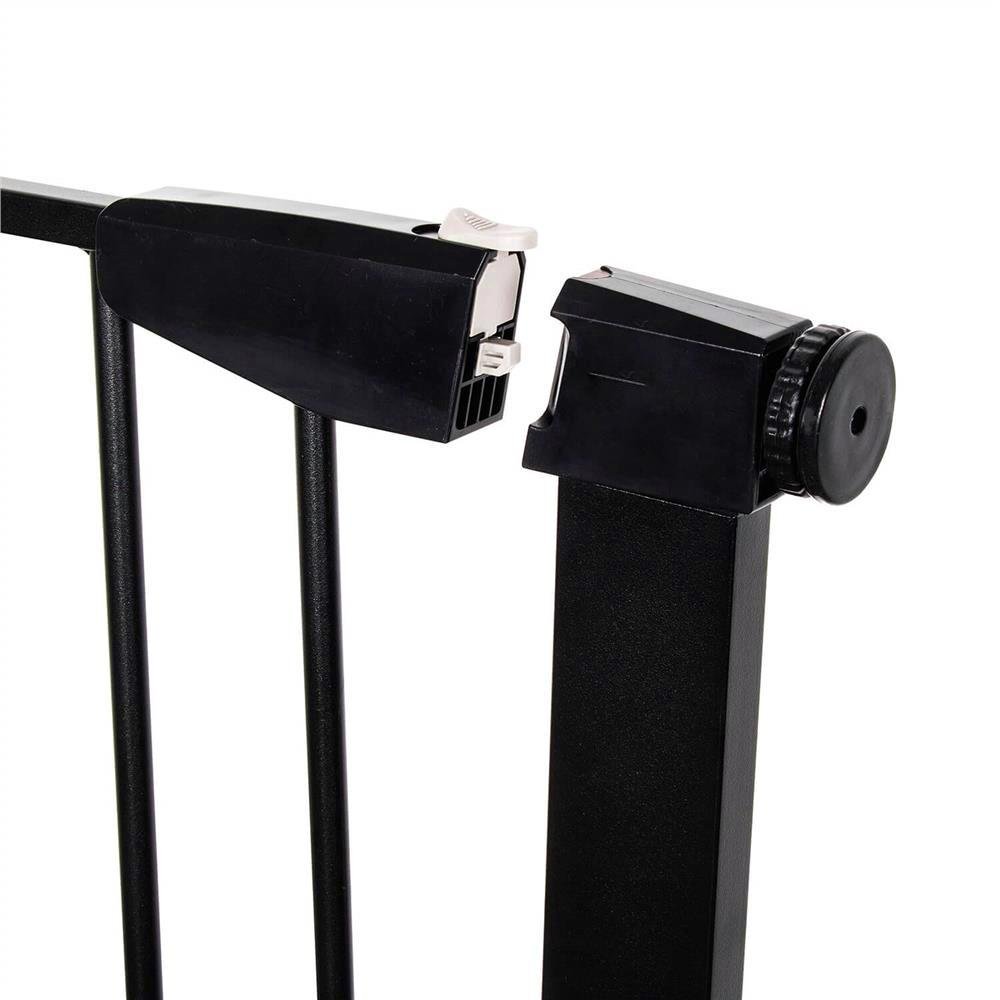Poarta de siguranta Safety Gate pentru scari, ajustabila 103-110 cm, din otel, neagra - imagine 7