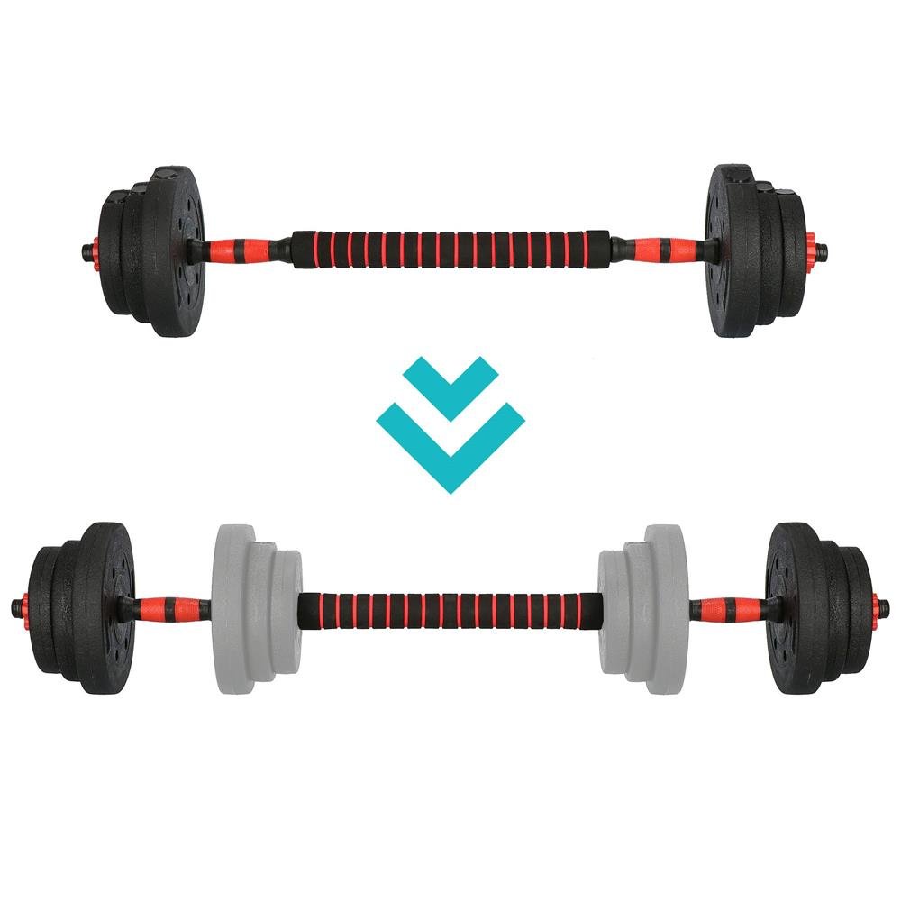 Set gantere si haltera reglabile Sersimo, 20kg - imagine 9