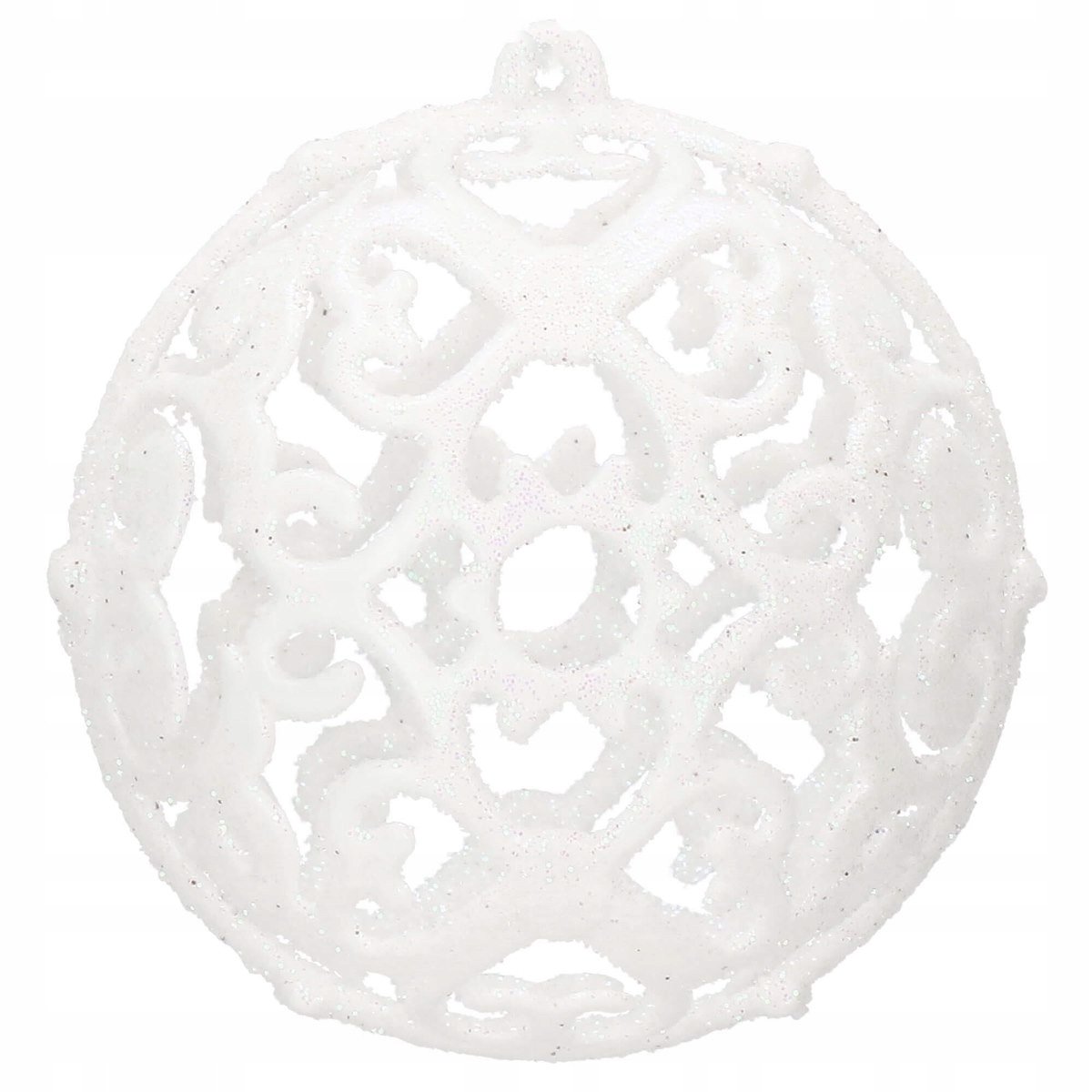 Set globuri si decoratiuni de Craciun, 101 piese, diverse dimensiuni, alb - imagine 5