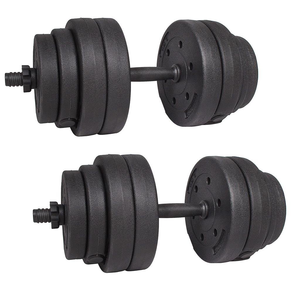 Set gantere reglabile 30kg (2x15kg) din compozit - imagine 8