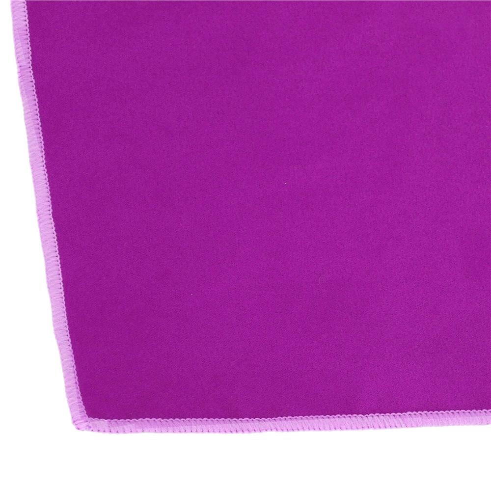 Prosop de plaja cu uscare rapida, husa de transport, 75x150cm, violet - imagine 7