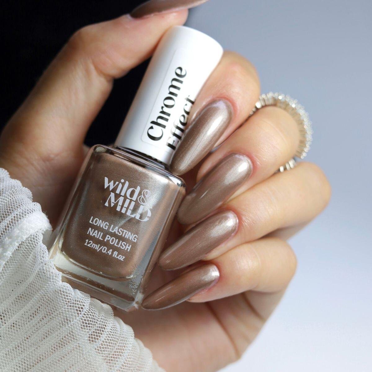 Lac unghii Chrome Effect CH08 Copper Glam Wild & Mild 12ml - imagine 2