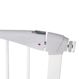 Poarta de siguranta Safety Gate pentru scari, ajustabila 104-113 cm, din otel, alba