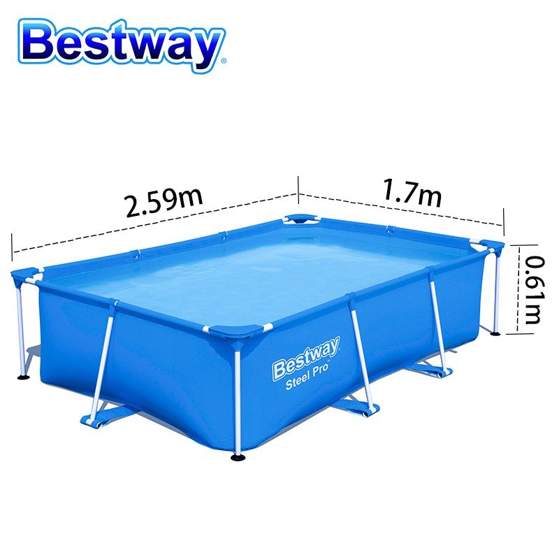 Piscina cadru metalic Bestway, 259x170x61 cm, 2.300 litri - imagine 9