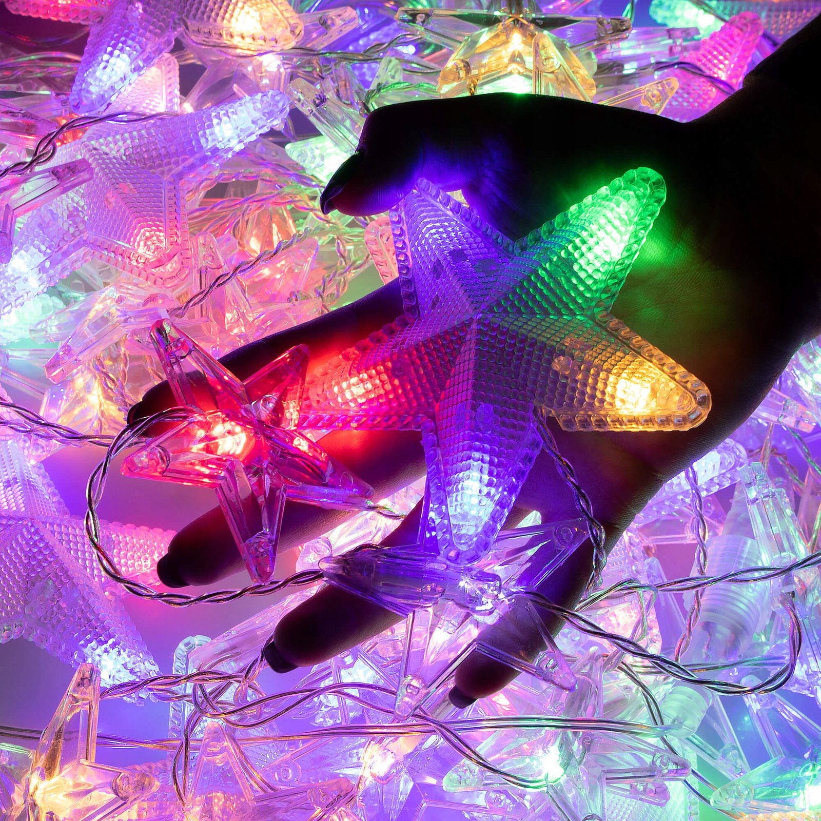 Instalatie lumina tip perdea cu 180 LED-uri, 2m, pentru interior/exterior, iluminare multicolor - imagine 9