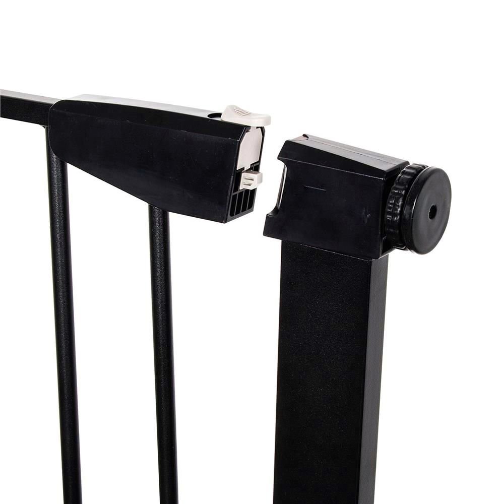 Poarta de siguranta Safety Gate pentru scari, ajustabila 83-89 cm, din otel, neagra - imagine 11